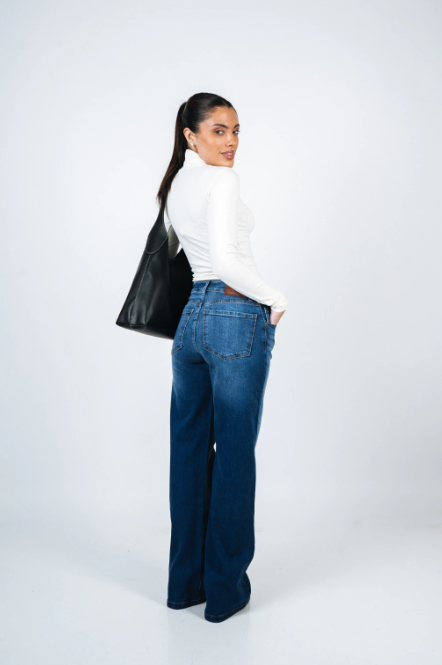 PINK ROCK JEANS ZAFIRA WIDE LEG W26