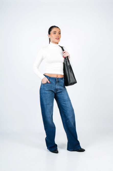 PINK ROCK JEANS ZAFIRA WIDE LEG W26
