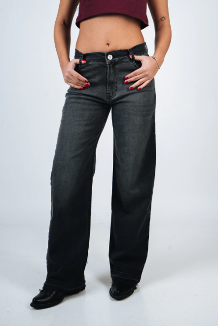 PINK ROCK JEANS TOMBOY WIDE LEG W26