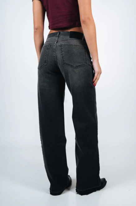 PINK ROCK JEANS TOMBOY WIDE LEG W26