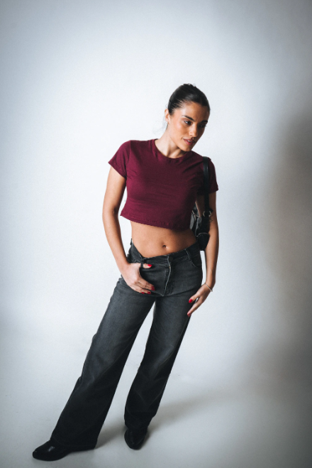 PINK ROCK JEANS TOMBOY WIDE LEG W26