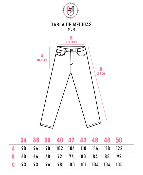 PINK ROCK JEANS MOM QUEBEC W25