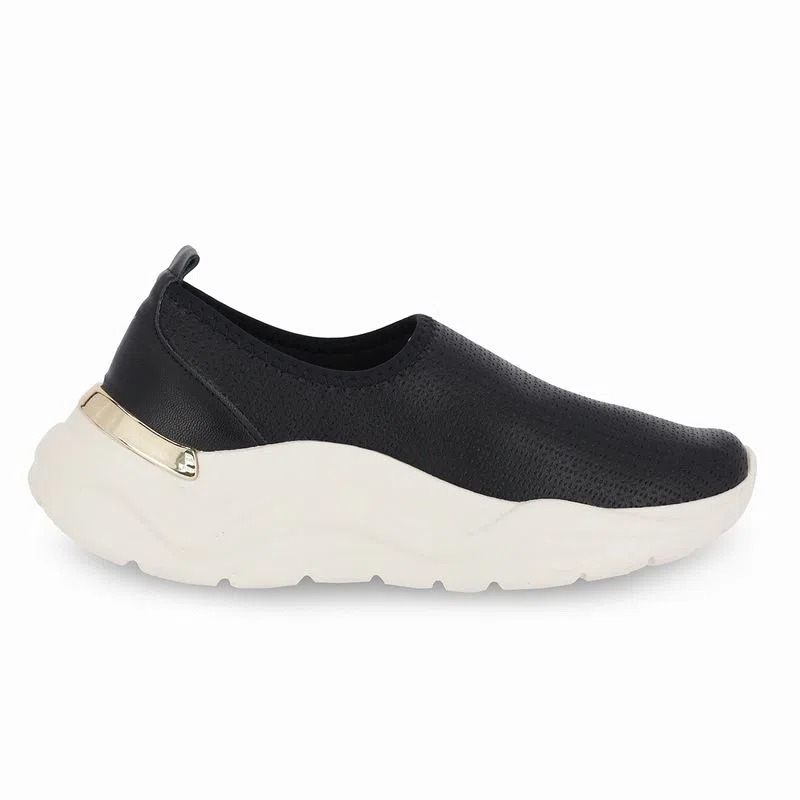 PICADILLY ZAP NAPA PRETO/TECIDO FIT-EVA	 W23