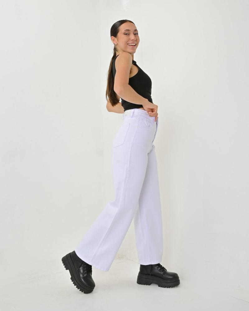 DIWAY JEANS WIDE LEG BLANCO CLASIC V24