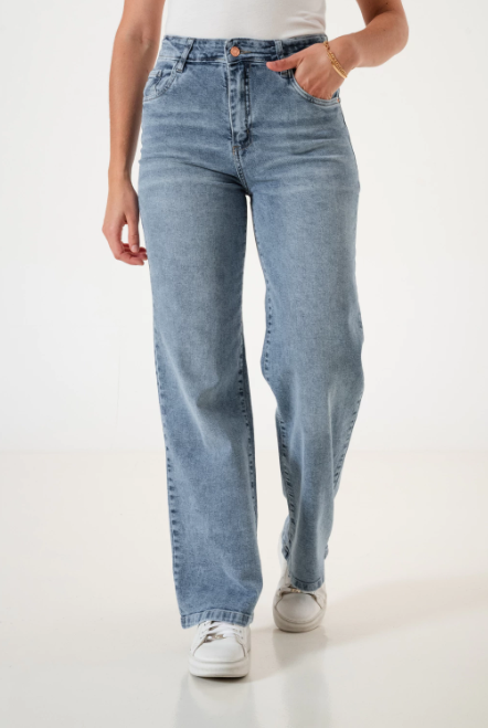 SURAH JEANS WIDE LEG SEMI ELAST FRESIA V26