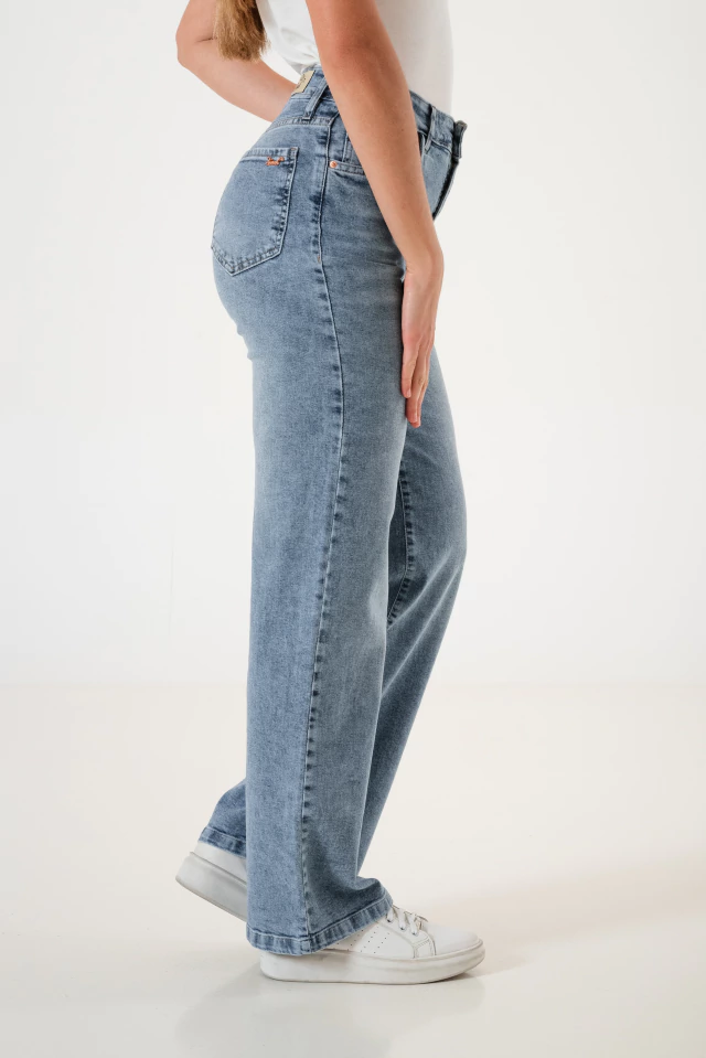 SURAH JEANS WIDE LEG SEMI ELAST FRESIA V26