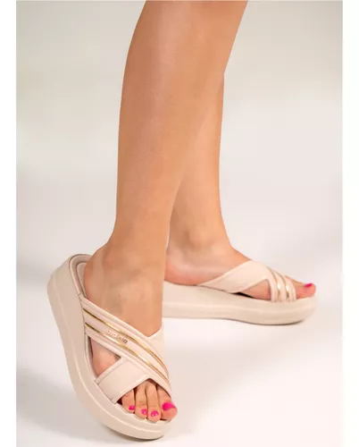 AZALEIA OJOTA SOFT SLIDE PLAT FEM V25