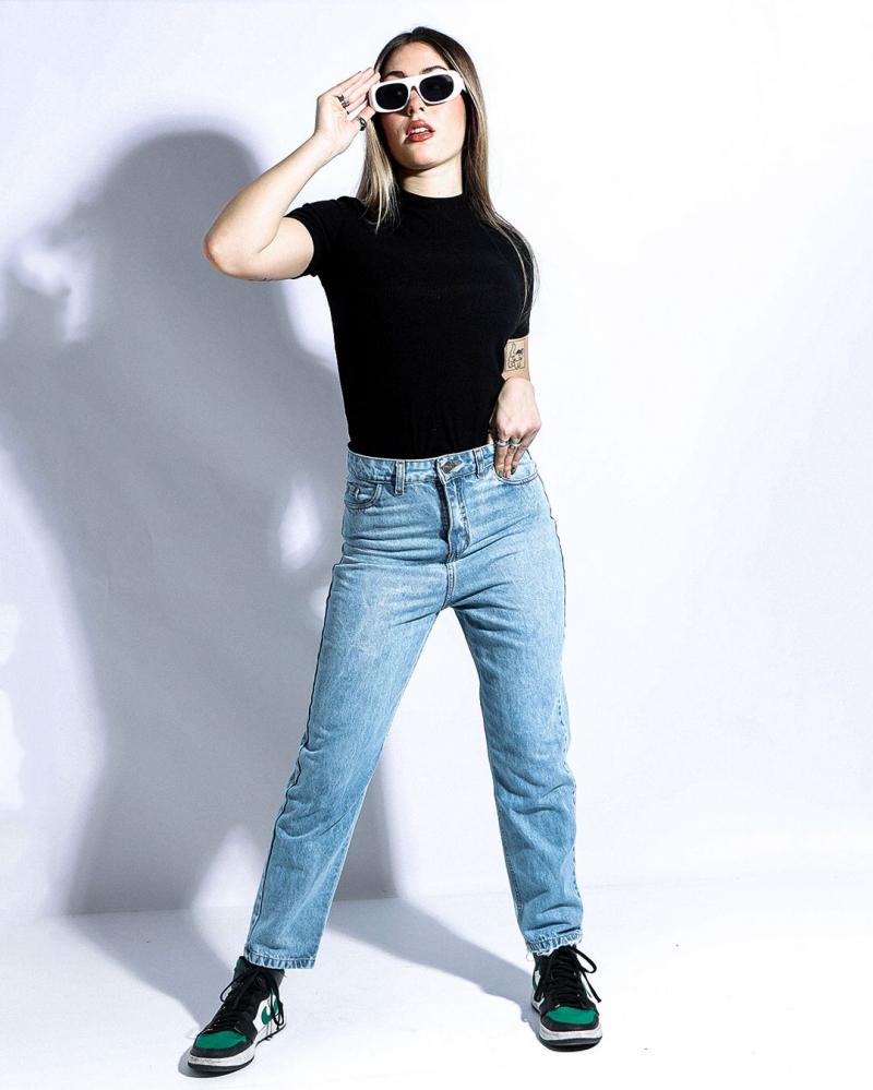 PINK ROCK JEANS MOM VENUS CELESTE	W23