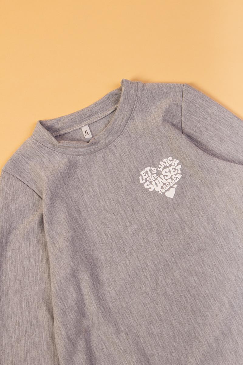 PINK MANIA BUZO FRIZA DOBLE ESTAMPA LET´S WATCH THE SUNSET TOGETHER W23