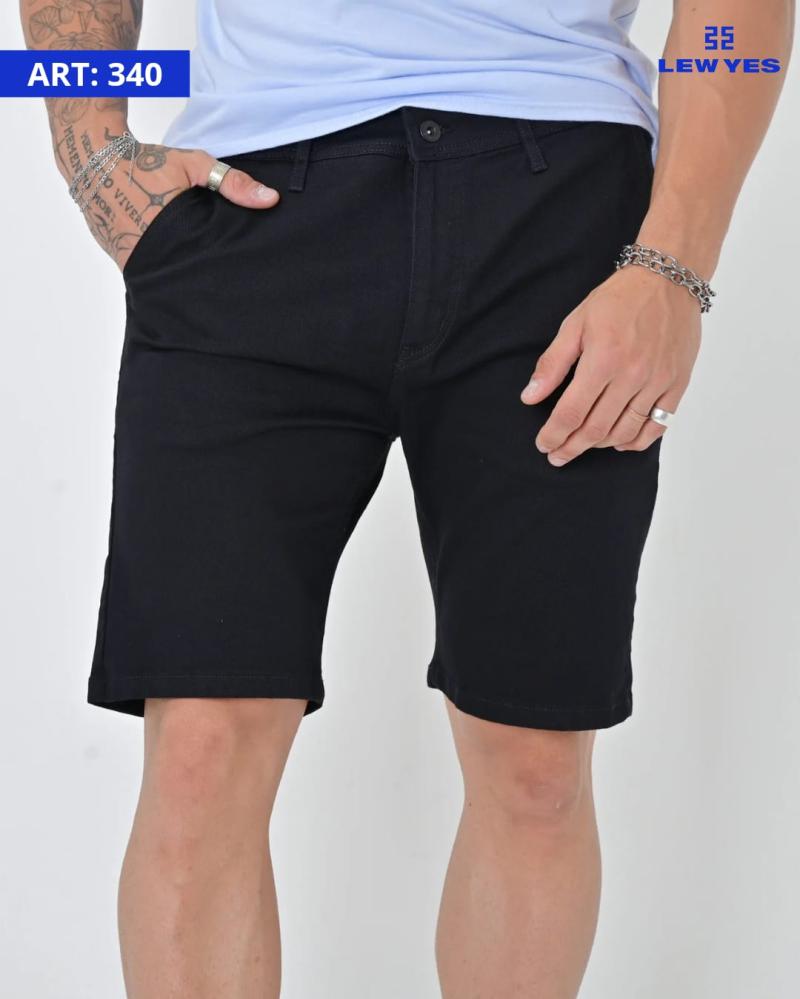 LEW & YES BERMUDA BLACK BOLSILLO CHINO. V24