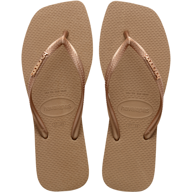 HAVAIANAS SLIM SQUARE LOGO METALLIC V25
