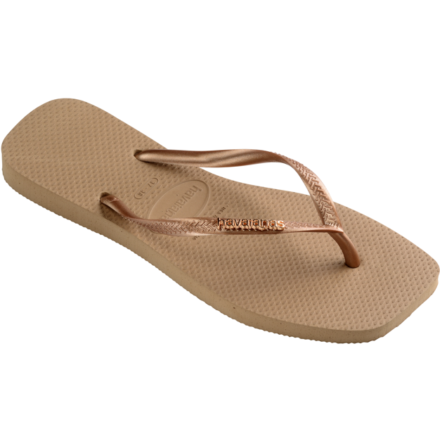 HAVAIANAS SLIM SQUARE LOGO METALLIC V25