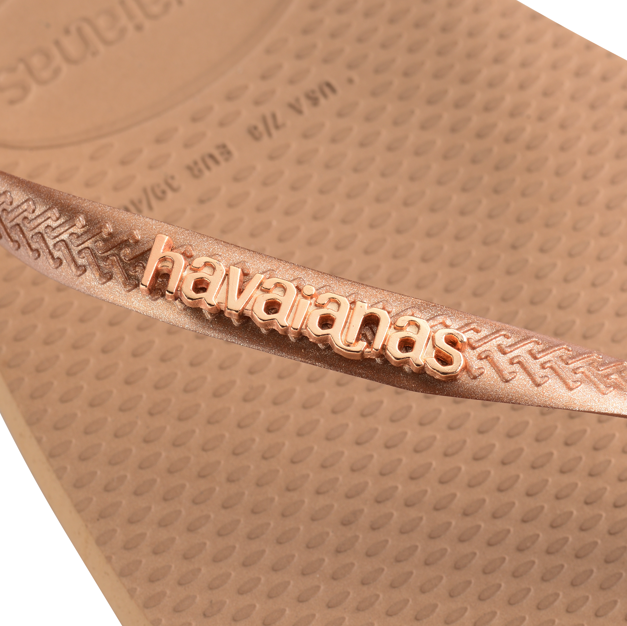 HAVAIANAS SLIM SQUARE LOGO METALLIC V25