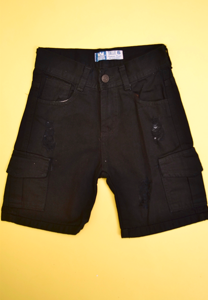 ALEXIS BERMUDA JEANS BLACK CARGO V25
