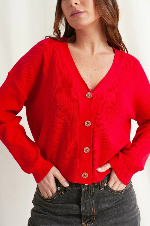 MARZO CARDIGAN BASICO C/4 BOT. W24