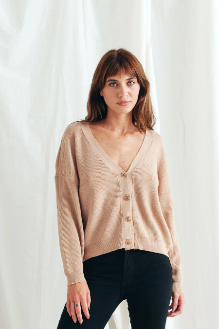 MARZO CARDIGAN BASICO C/4 BOT. W24