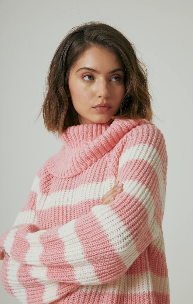 MONSSONA POLERON RAYADO OVERSIZE W24