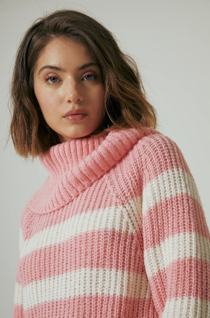 MONSSONA POLERON RAYADO OVERSIZE W24