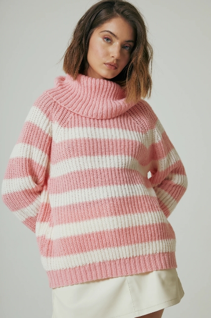 MONSSONA POLERON RAYADO OVERSIZE W24