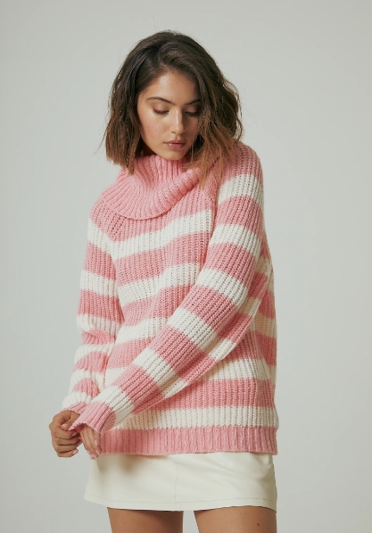 MONSSONA POLERON RAYADO OVERSIZE W24