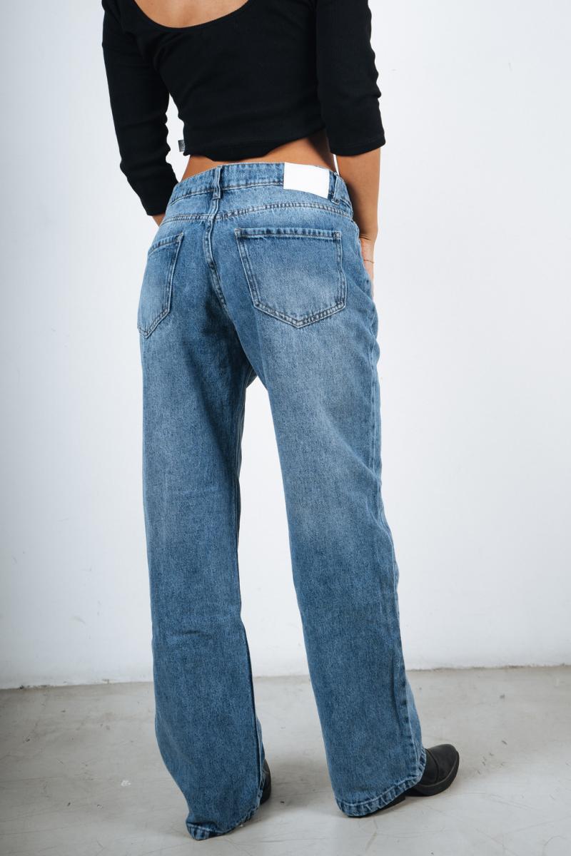 PINK ROCK JEANS WIDE YORK W25