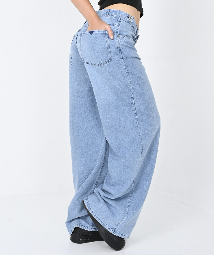 DIWAY JEAN BAGGY C/TIRAS EN CINTURA V25