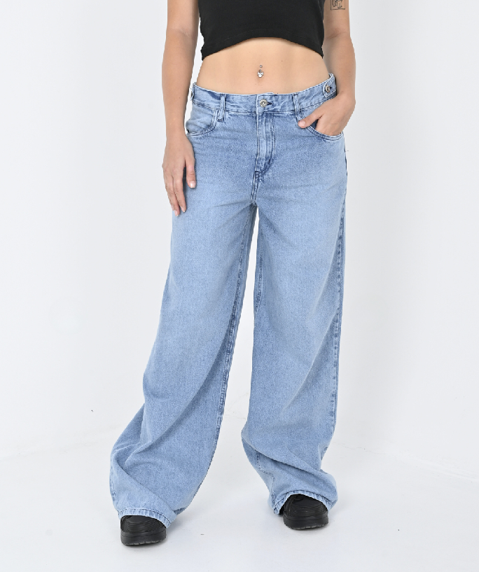 DIWAY JEAN BAGGY C/TIRAS EN CINTURA V25
