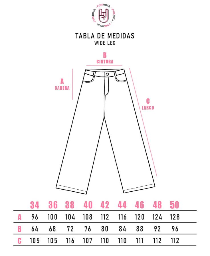 PINK ROCK JEANS WIDE DAYTON W25