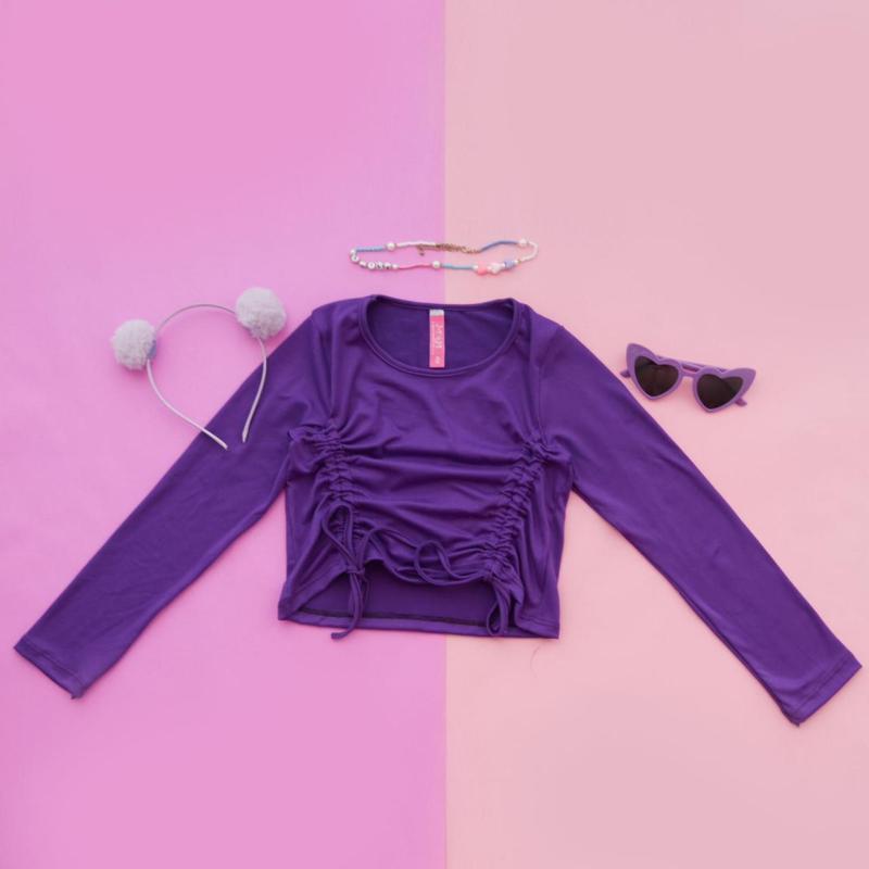 RYM CAMISETA MODAL C/2 TIRAS FRUNCE FRENTE W24