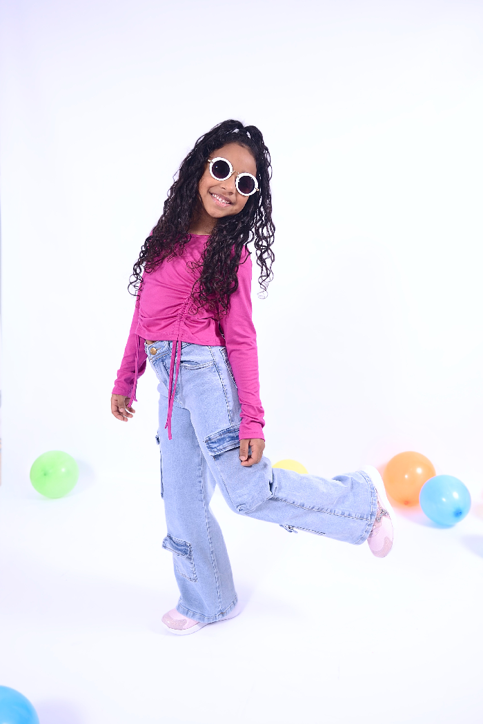 RYM CAMISETA MODAL C/2 TIRAS FRUNCE FRENTE W24