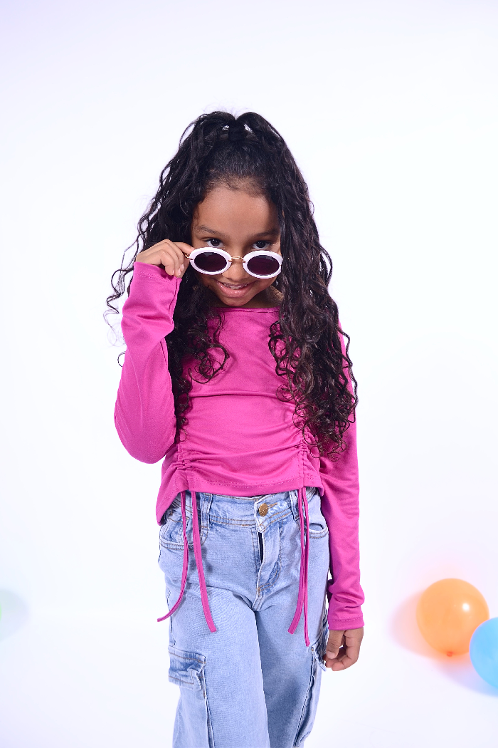 RYM CAMISETA MODAL C/2 TIRAS FRUNCE FRENTE W24