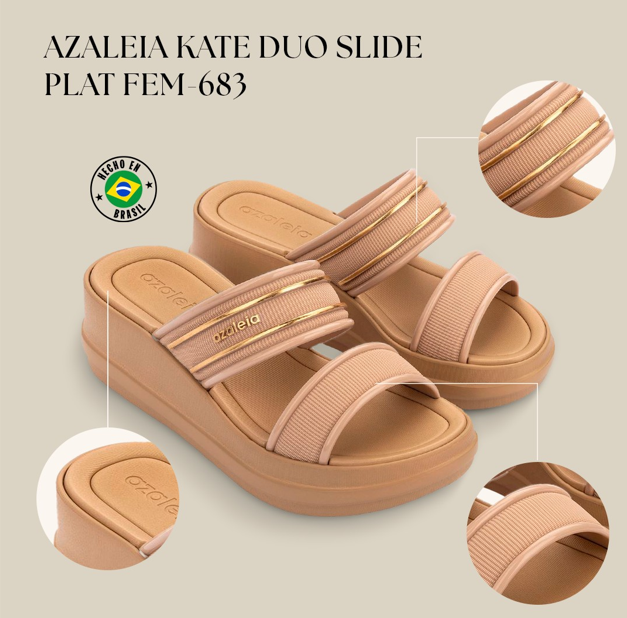 AZALAEIA SANDALIA KATE DUO SLIDE PLAT FE V25