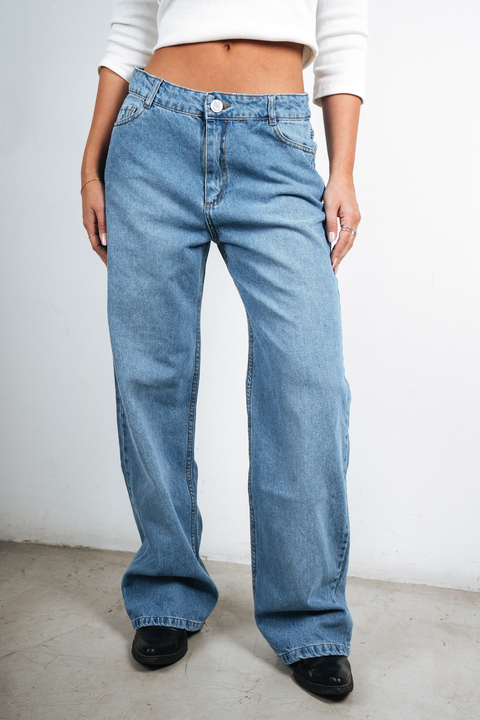 PINK ROCK JEANS WIDE IRVING W25