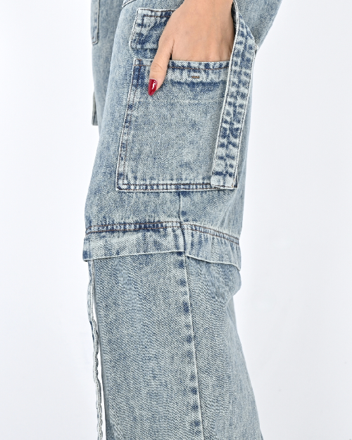 DIWAY JEANS CLARA WIDE LEG CARGO W24