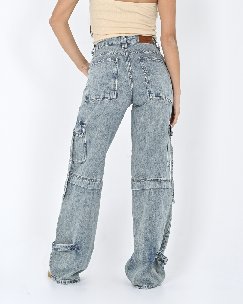 DIWAY JEANS CLARA WIDE LEG CARGO W24