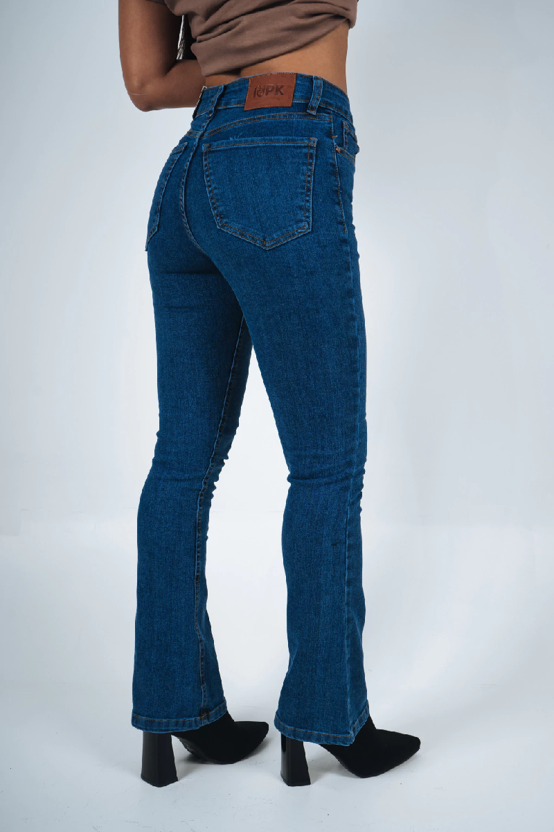 PINK ROCK JEANS FLARE CANVAS W25