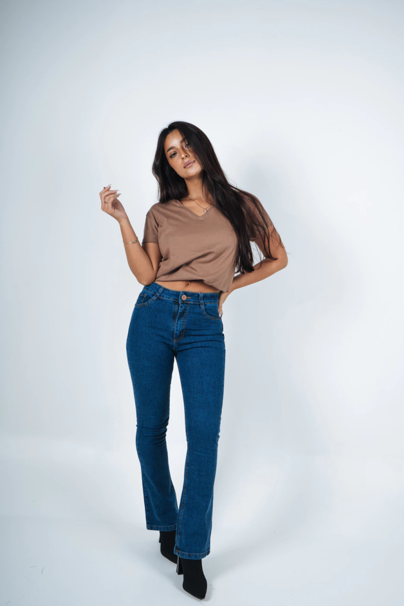 PINK ROCK JEANS FLARE CANVAS W25