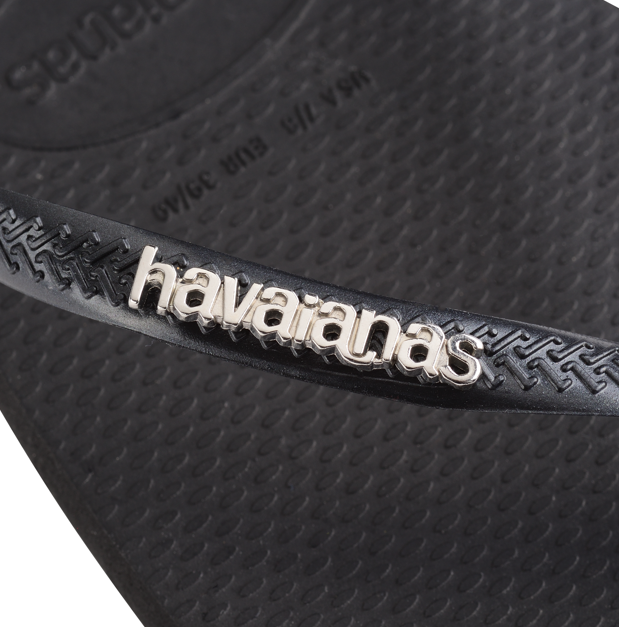 HAVAIANAS SLIM SQUARE LOGO METALLIC V25