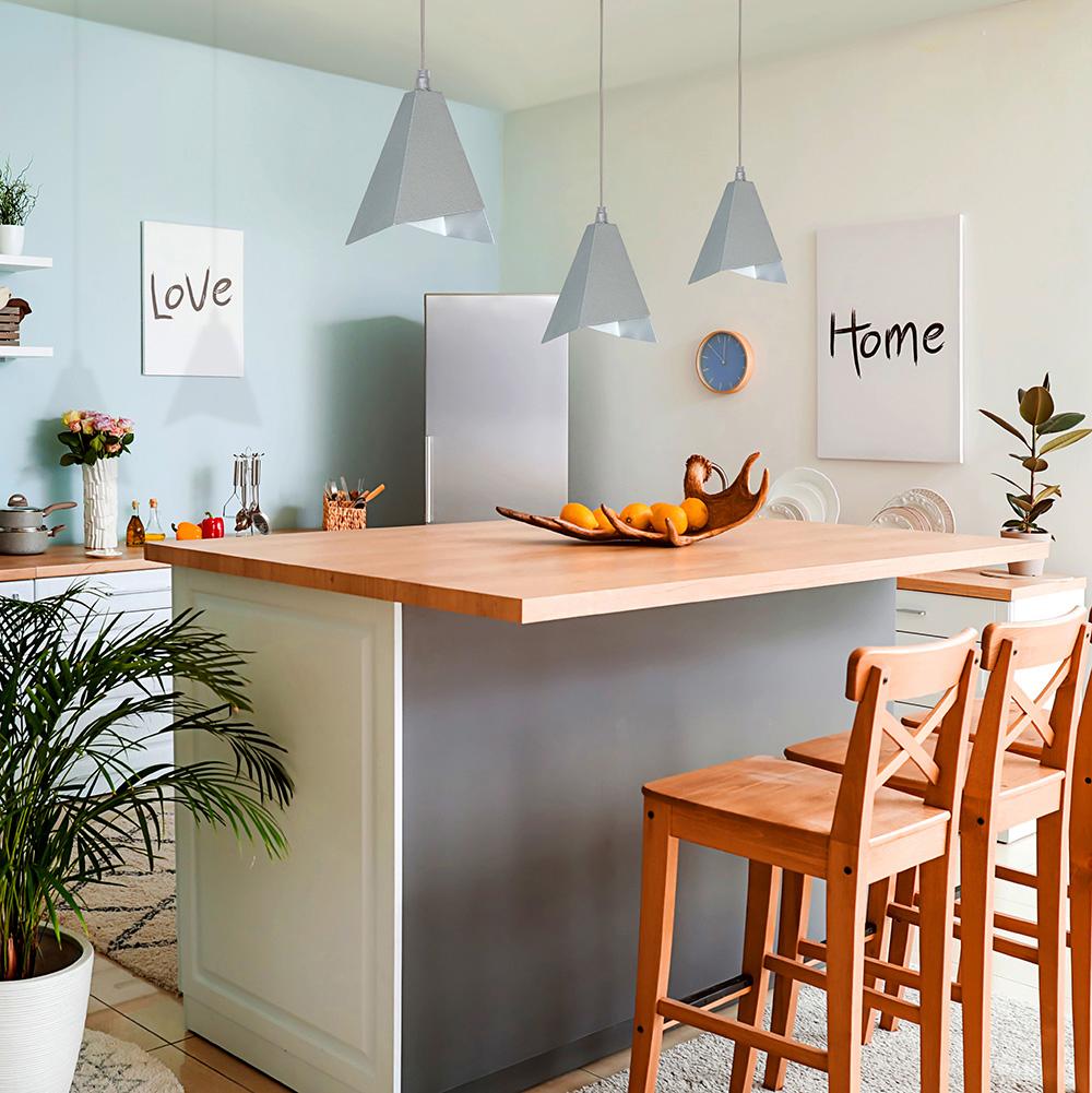 Lampara Colgante Diseño Blanco Negro Para Dicroica Led 220v