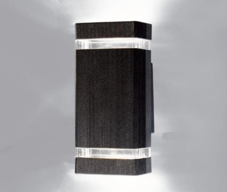 Aplique Bidireccional Aluminio "Liverpool" Apto Dicroica