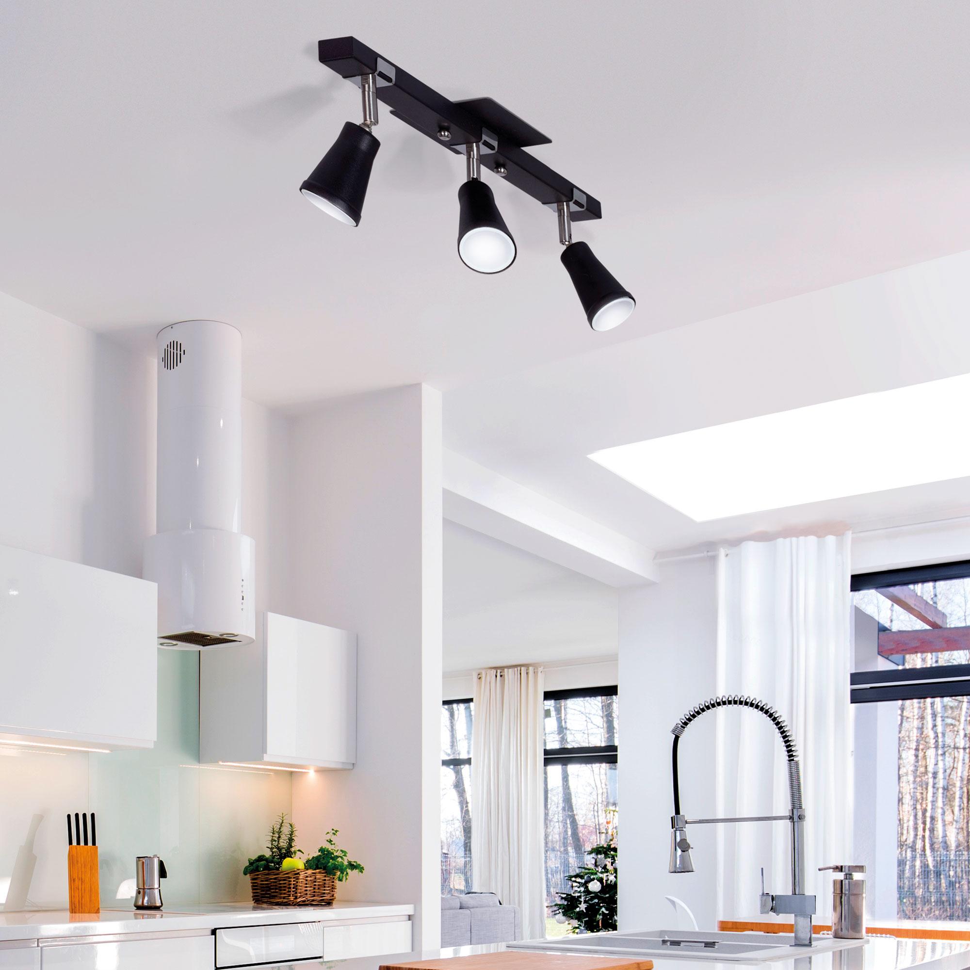 Aplique Dublin 3 Blanco Negro LED 7w