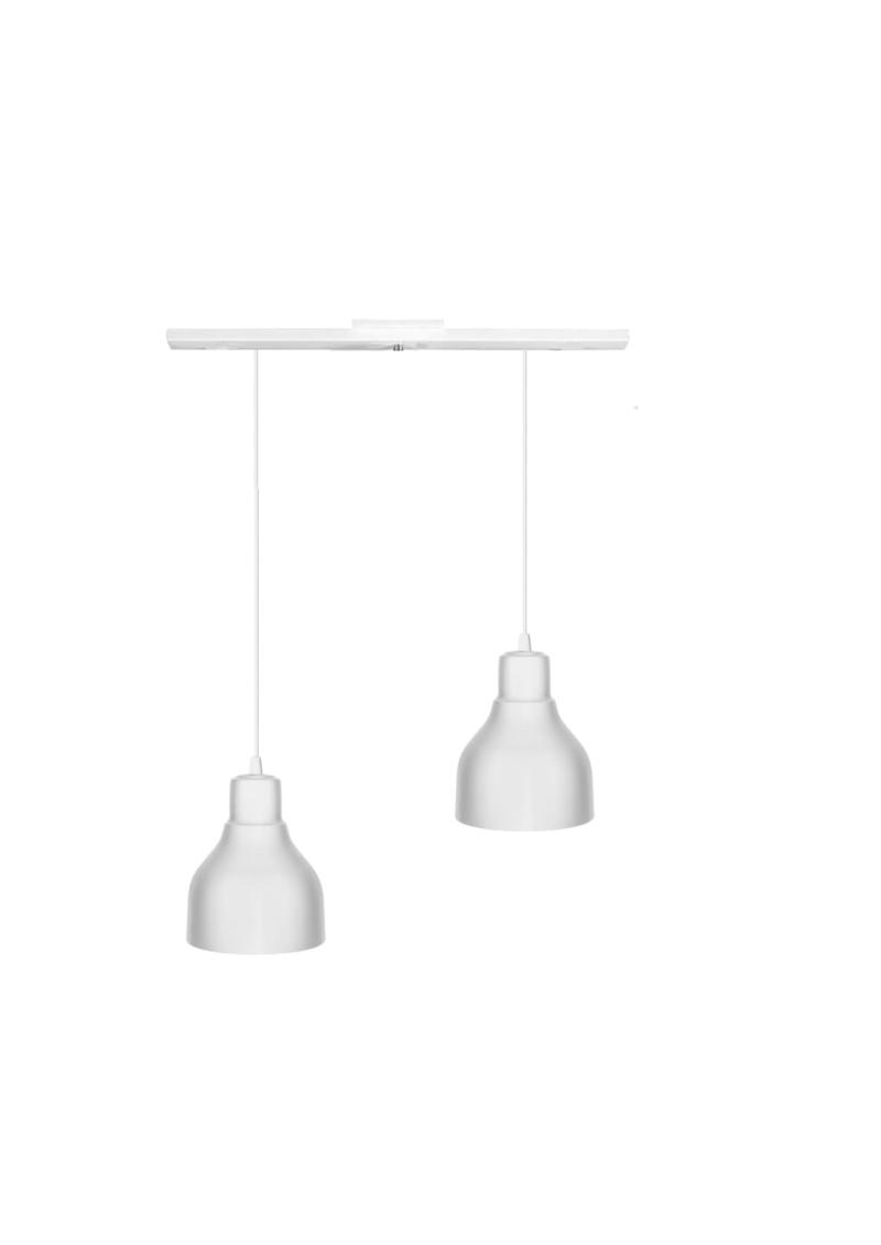 Aplique Con 2 Colgantes Tipo Campana Industrial Para Led