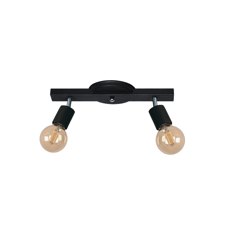 Aplique Barral Techo 2 Luces Moviles E27 Deco Apto Led