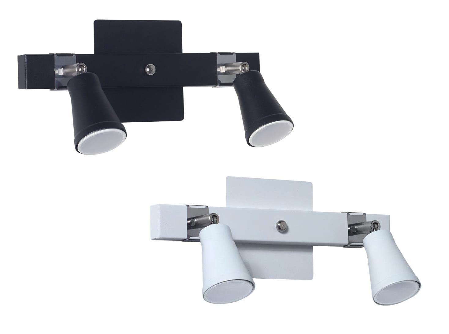 Aplique Dublin 2 Blanco Negro LED 7w