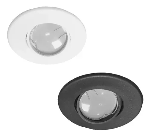 Spot Embutir PVC Blanco Negro Móvil Dicroica LED 7W GU10