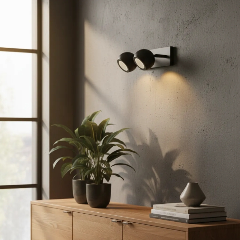 Aplique 2 Luces Bocha Dicroica LED GU10