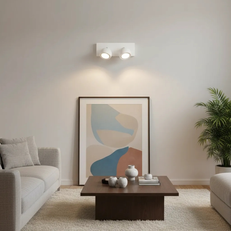 Aplique 2 Luces Bocha Dicroica LED GU10