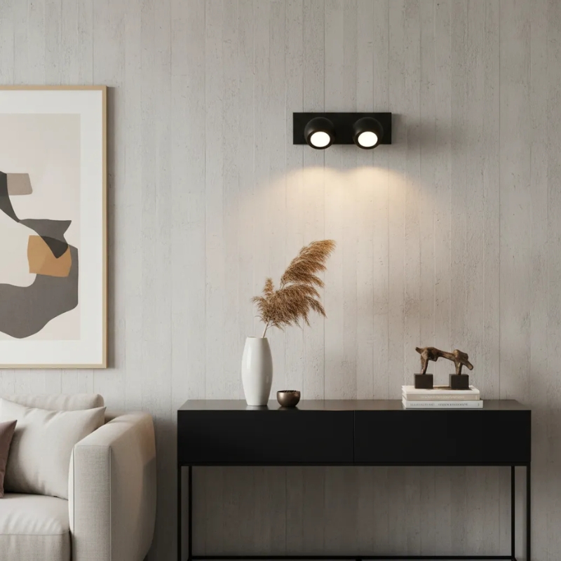 Aplique 2 Luces Bocha Dicroica LED GU10