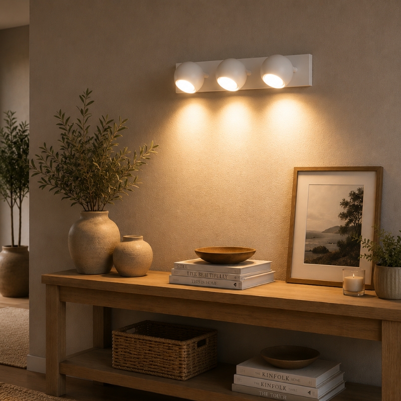 Aplique 3 Luces Bocha Dicroica LED GU10