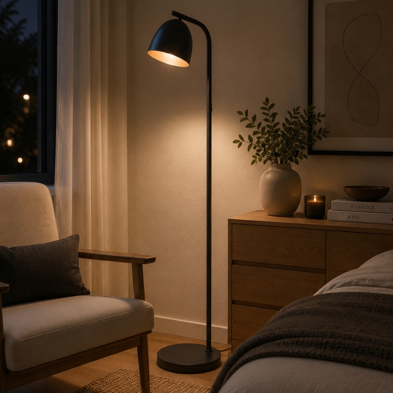 Lampara De Pie Moderna "JAMA" 1 Luces E27